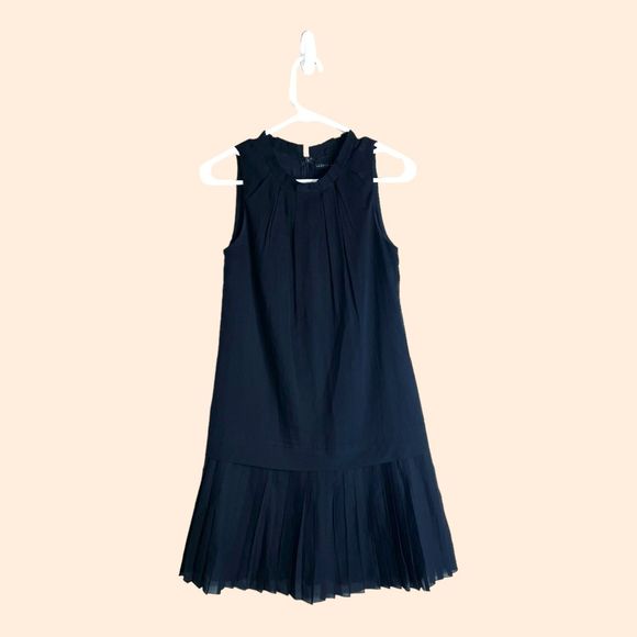 Robert Rodriguez Black Pleated Mini Dress - Picture 1 of 4
